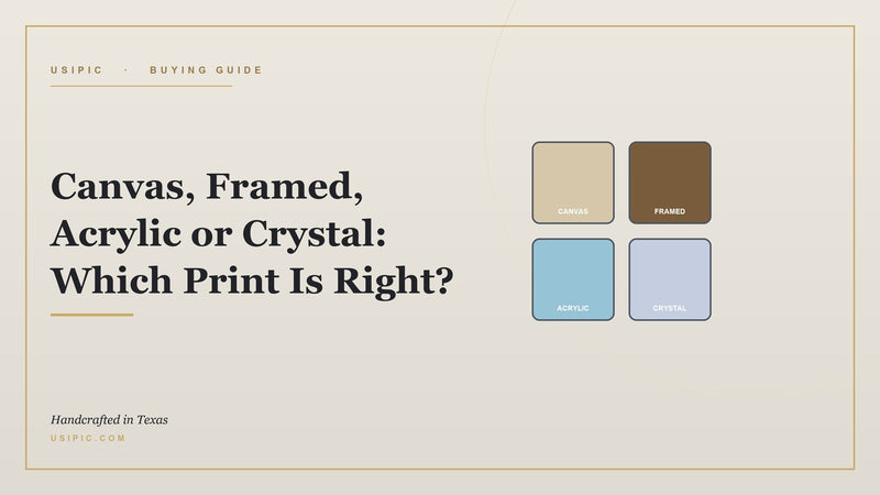 Canvas, framed, acrylic or crystal custom prints — USIPIC
