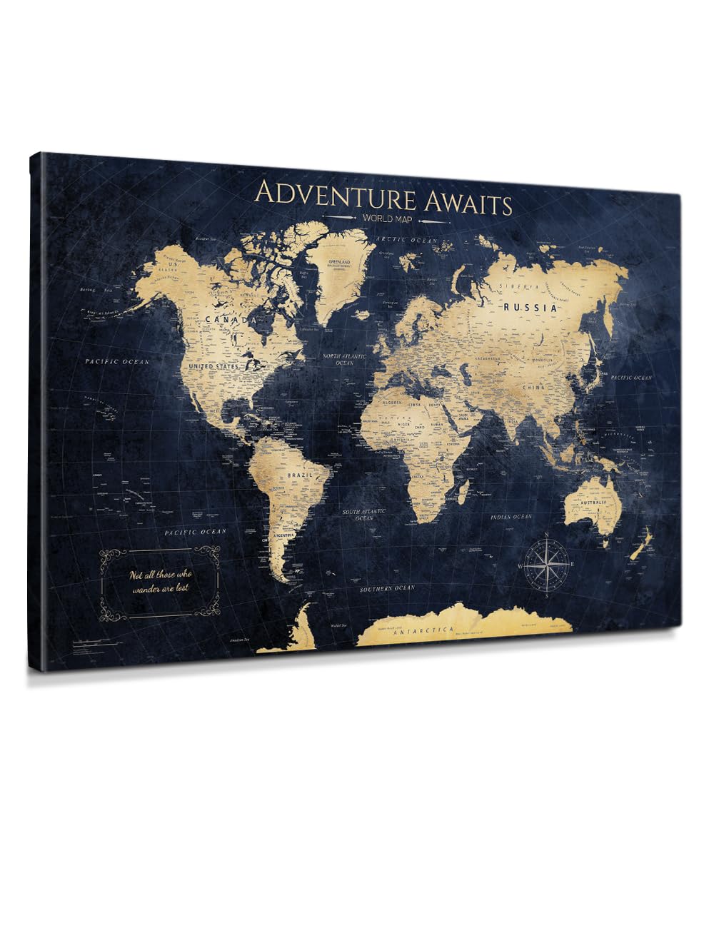 IPIC - World Push Pin Travel Map Canvas
