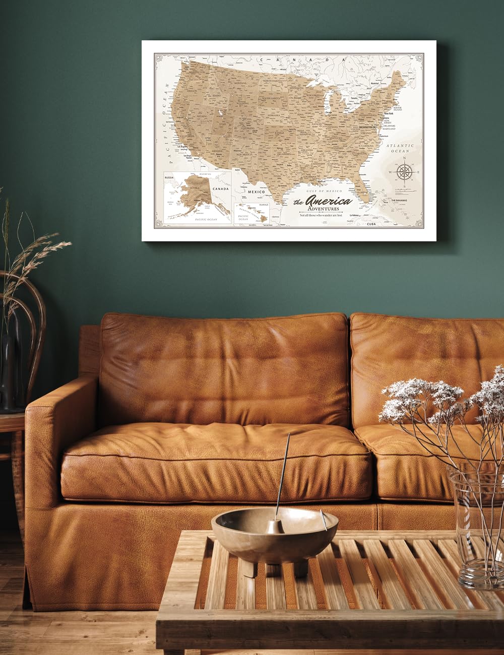 IPIC - USA Push Pin Travel Map Canvas