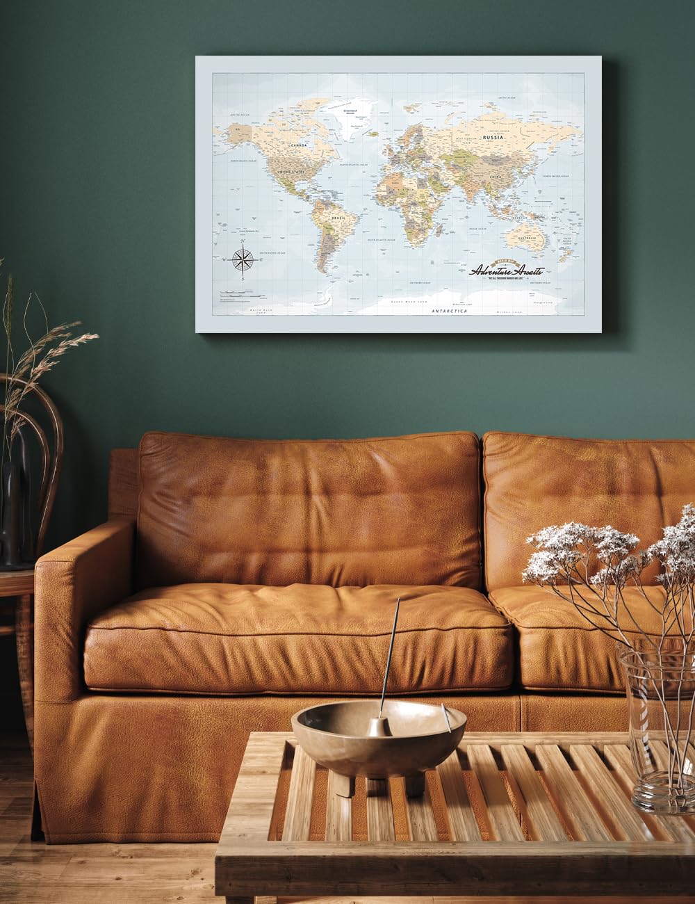 IPIC - World Push Pin Travel Map Canvas