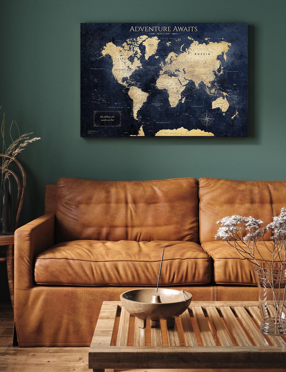 IPIC - World Push Pin Travel Map Canvas